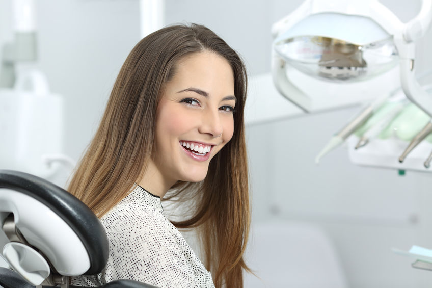 Patient Getting Teeth Whitening Procedure